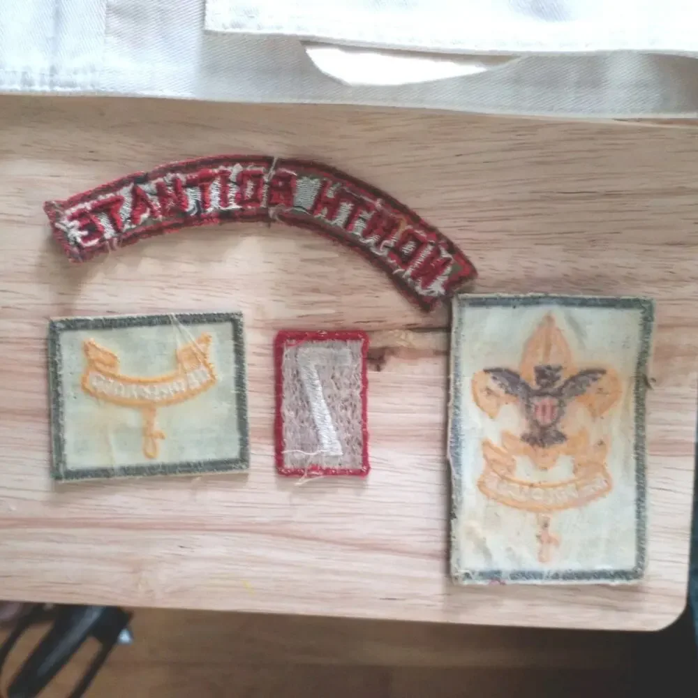 Vtg BSA Boy Scout Lot 50s 60s Vigil Honor OA Sash, Merit Badge Sash, Patches